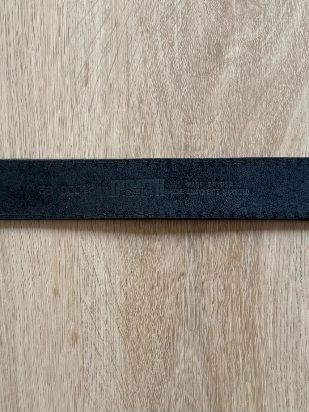 Vintage Dehner Black Leather Belt Size 38 Made in USA Equestrian Western
